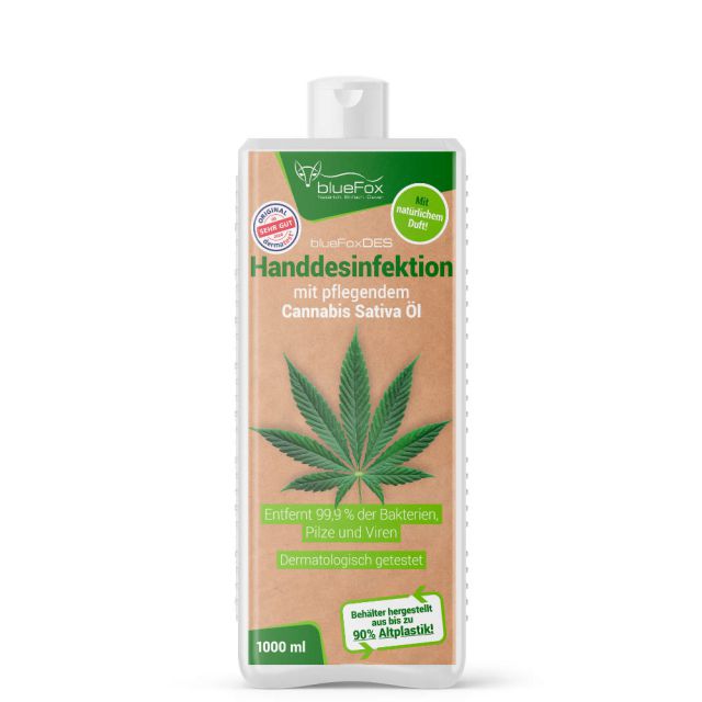 Handdesinfektion mit Cannabis Sativa